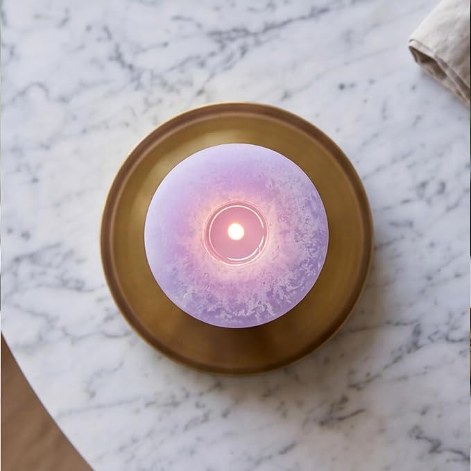 Aroma Naturals Essential Oil Tranquility Pillar Candle, 2.5" x 4", Lavender, 11 Ounce