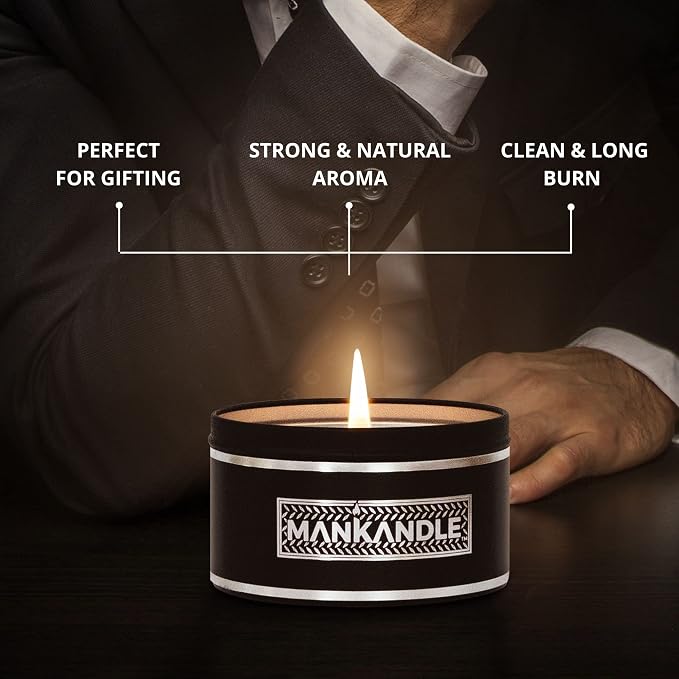 Majestic Zen Aromatherapy Candles for Men Gift Set | 6-Pack Soy Wax Candle with Inspirational Quotes | Stress Relief Candle Set for Relaxation, Aromatherapy Gift Set & Unique Gifts for Him