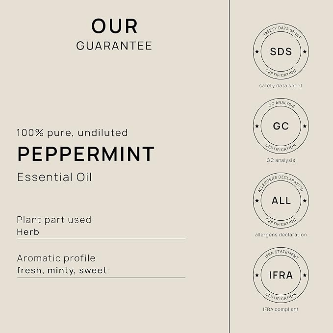 VINEVIDA Peppermint Essential Oil - Gallon Peppermint Oil Undiluted - Bulk Gallon Essential Oil for Soap Making & Candle Scents - 8 lbs