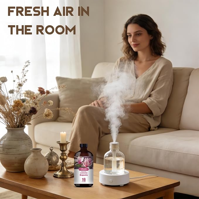 Magnolia Essential Oil, Magnolia Oil for Diffuser, Humidifier, Massage, DIY Candle, Soap, Yoga, Relaxation, Gift Ready,Magnolia Fragrance Oil - MLYNKL Essential Oils (16.33 fl oz / 490ml)