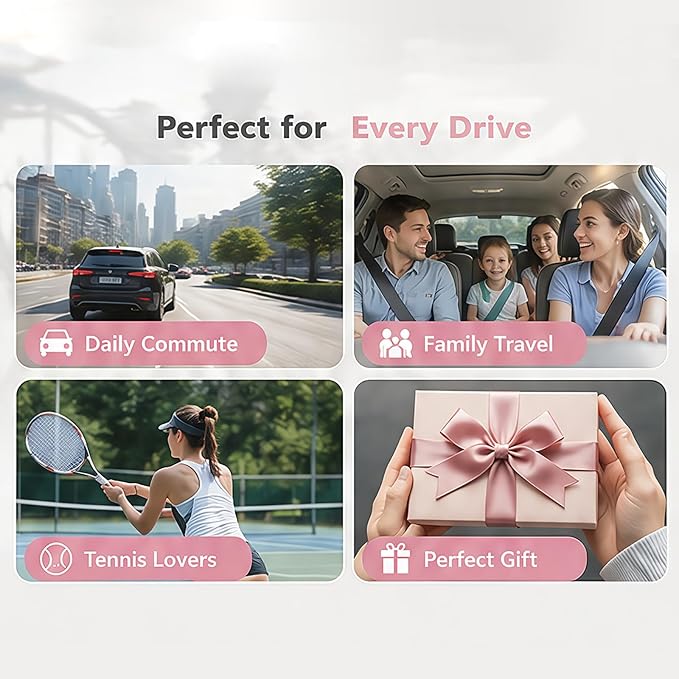 Golf Car Air Freshener Vent Clip Set (3 Pack), Plaster Diffuser, Cute Car Accessories (Essential Oil Not Included)