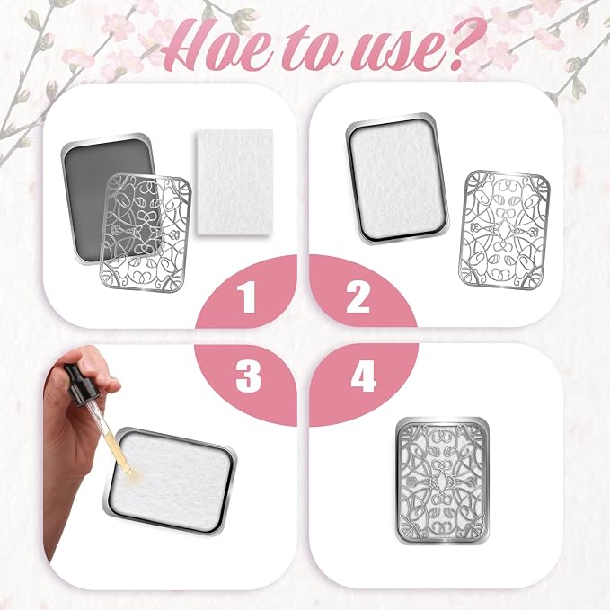 100 PCS Unscented Aroma Pads, 1.2x0.9 White Essential Oil Pads Aroma Oil Refill Pad Perfume Diffusers Humidifier Refill Pad Replacement for Home Electronic Equipment Locket Scent Ball Plug-in Diffuser