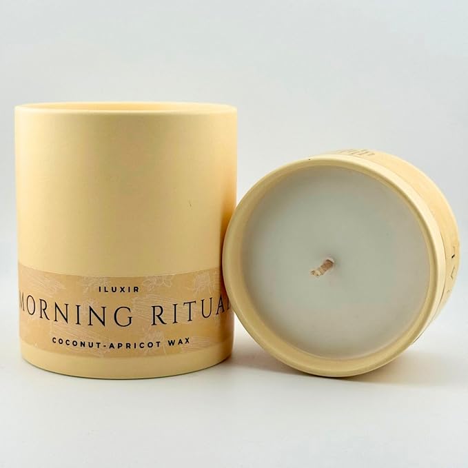 Palo Santo & Sandalwood Scented Candle,13 Oz Coconut Apricot Wax, Aromatherapy Candle for Yoga, Meditation & Morning Ritual, Non-Toxic Phthalate-Free, Vegan, Clean Burn- Perfect for Luxury Gift