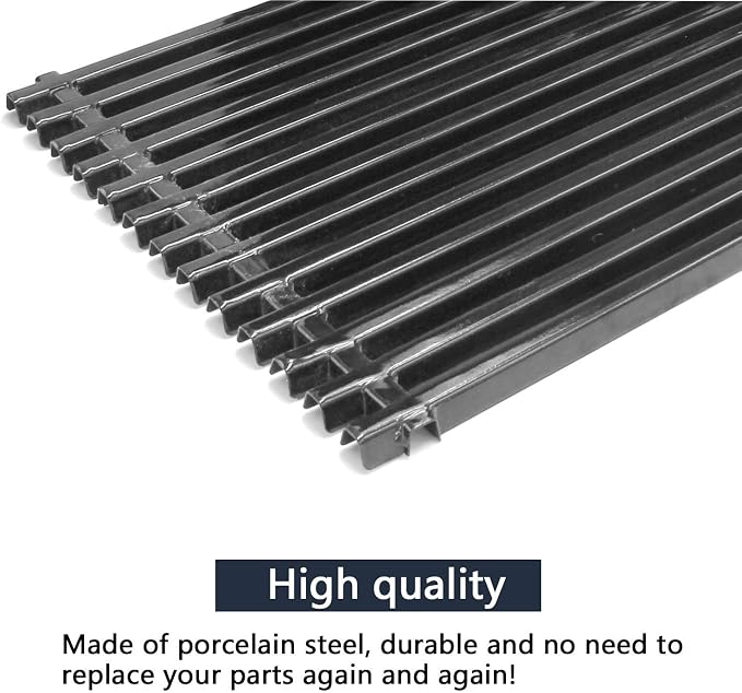 Hongso Replacement Parts for Weber Genesis Silver B & C, Genesis Gold B/C, Spirit E310 E320 700 Grills with Side Mounted Control, 17.4" Grill Grates 7525, 22.5" Flavorizer Bars 7536, Burner Tube Kit