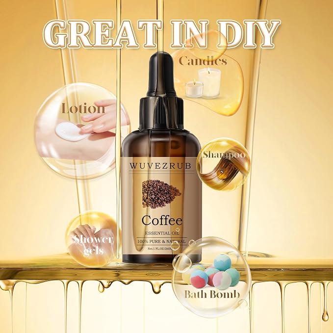 Coffee Essential Oil 120ML - 100% Pure and Natural Oils for Aromatherapy Diffuser - 4 Fl Oz/Coffee