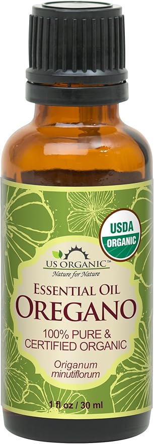 US Organic 100% Pure Oregano Essential Oil - USDA Certified Organic, Steam Distilled (30 ml)