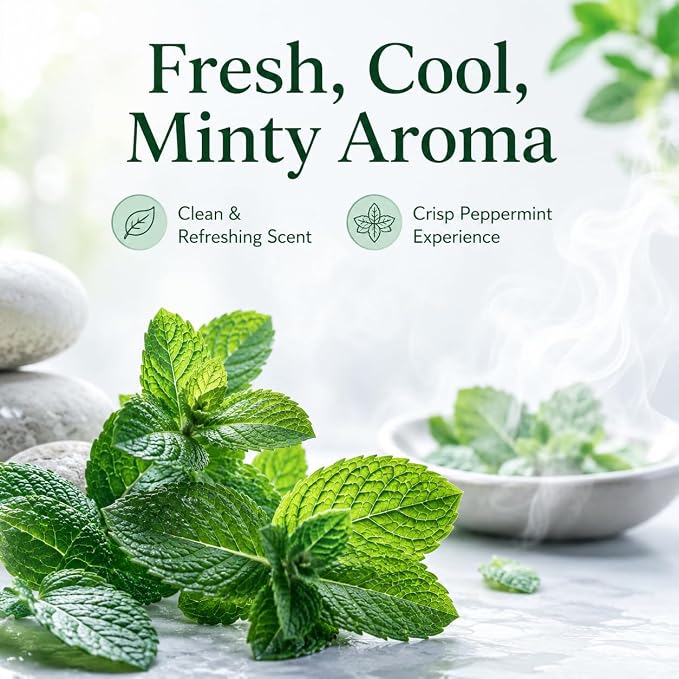 GreenHealth Peppermint Essential Oil – 32 fl oz (946 ml) – 100% Pure & Uncut – Strong Menthol Scent – Aluminum Bottle with Plug Cap – for Diffusers, Cleaning, DIY