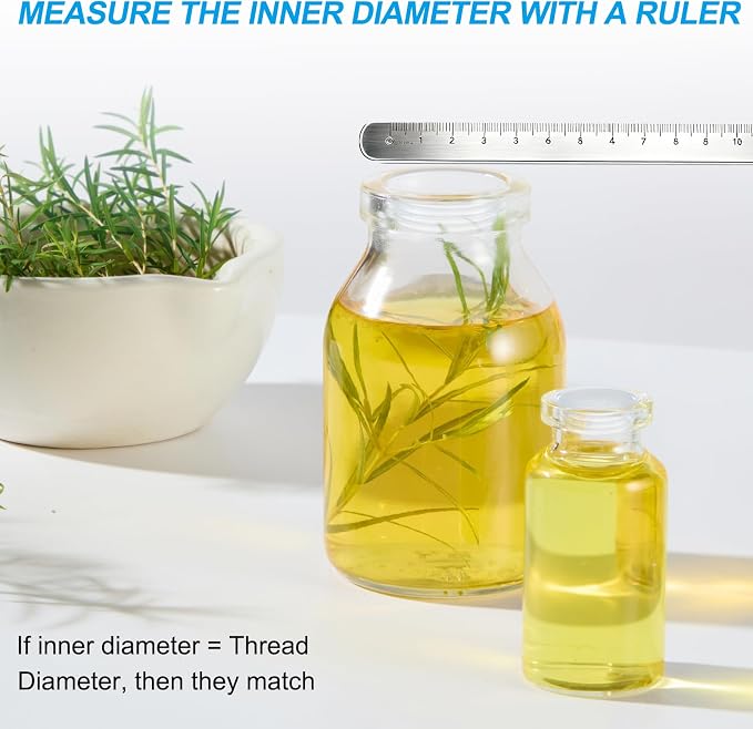 PATIKIL Bottle Adapter 0.75"/19mm Press in Plugs Clear 25Pcs, 0.17" Hole | for Oral Dispenser Liquid Oil Plastic Glass Bottles Stopper