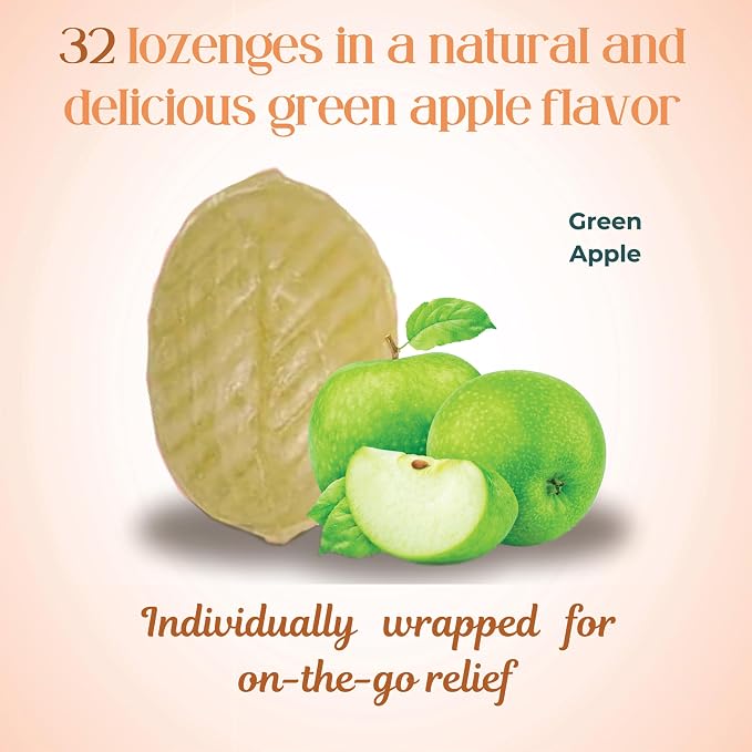 Three Lollies Preggie Drops Pregnancy Nausea Relief Drops with Essential Oils, Morning Sickness and Queasy Stomach Support for Pregnant Women, Green Apple, 32 Count