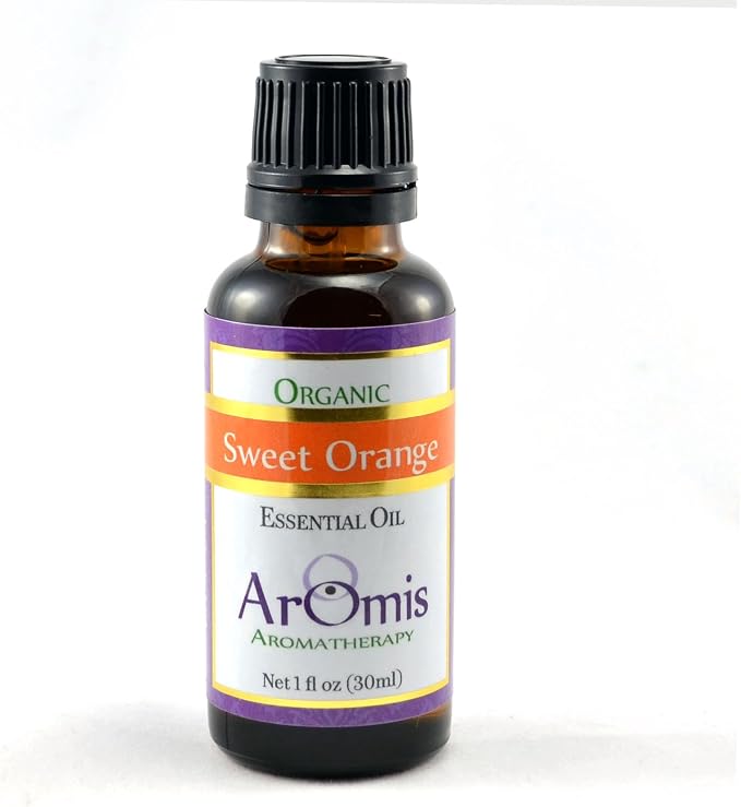 ArOmis Organic Sweet Orange Essential Oil - 100% Pure Therapeutic Grade - 30ml, Undiluted, Premium, Oils Perfect for Aromatherapy 1 fl oz