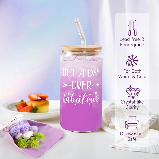Spa Gift Baskets for Women, Lavender Birthday Gifts for Women, Relaxing Spa Kit Box, Bath and Body Gift Set for Her Mom Wife Sister Friends, Self Care Gift for Woman Mothers Day Christmas Idea