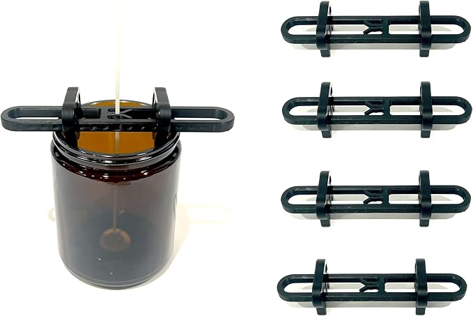 Adjustable Candle Wick Centering Stabilizer Tool Device for Jars Cups Containers DIY Candle Making Kit Supplies (4 Count)