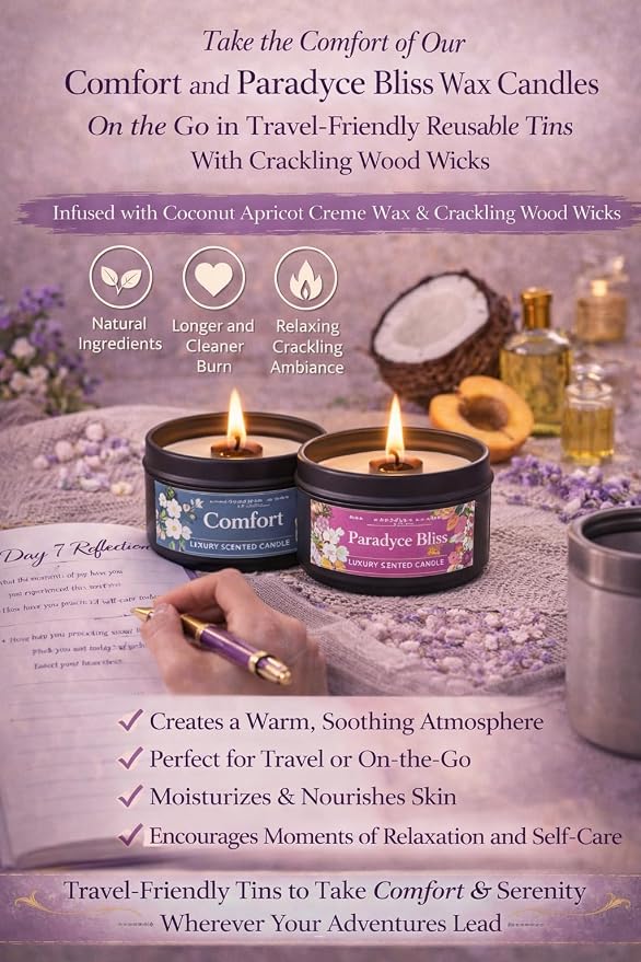 Moments of Me® Week 2: Release Ritual Bundle Comfort Candle + Release & Rest Botanical Bath Salt | Self-Care Aromatherapy Set