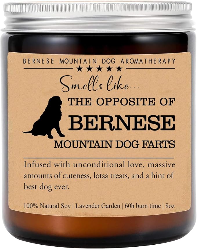 Bernese Candle, Bernese Funny Dog Gift, Bernese Mom, Bernese Dog Candle, Birthday Gift, Bernese Owner Gift, Dog Lovers Gift, Bernese Parents Day Gift