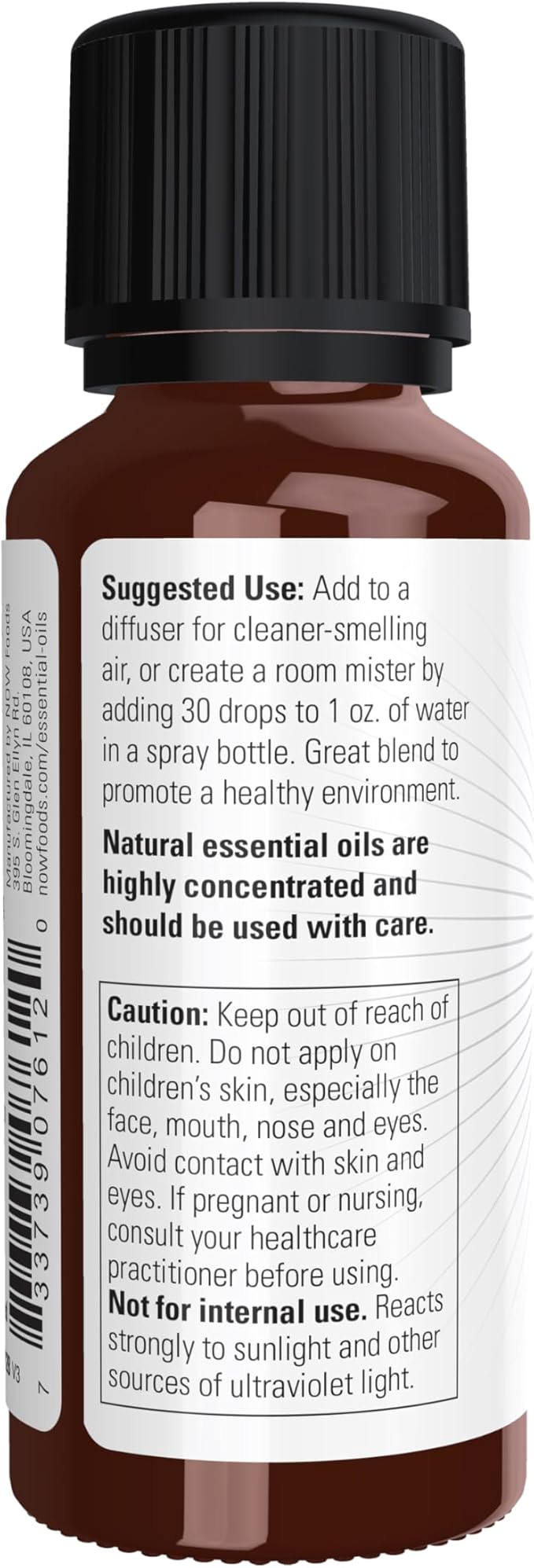 NOW Essential Oils, Nature's Shield, Energizing Aromatherapy Scent, Blend of Pure Essential Oils, Vegan, Child Resistant Cap, 1-Ounce