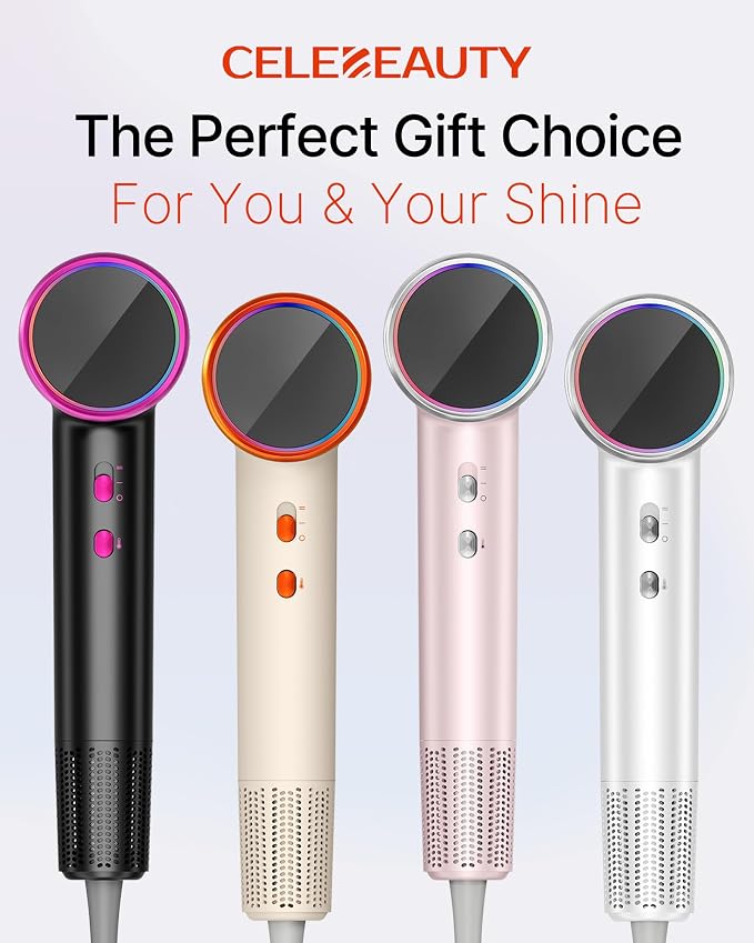 Hair Dryer, Professional High-Speed Ionic Blow Dryer, 110000 RPM Brushless Motor 5X Faster Drying, Temp Control, Low Noise, Lightweight Hairdryer, Hair Dryers with Magnetic Concentrator for Women&Men