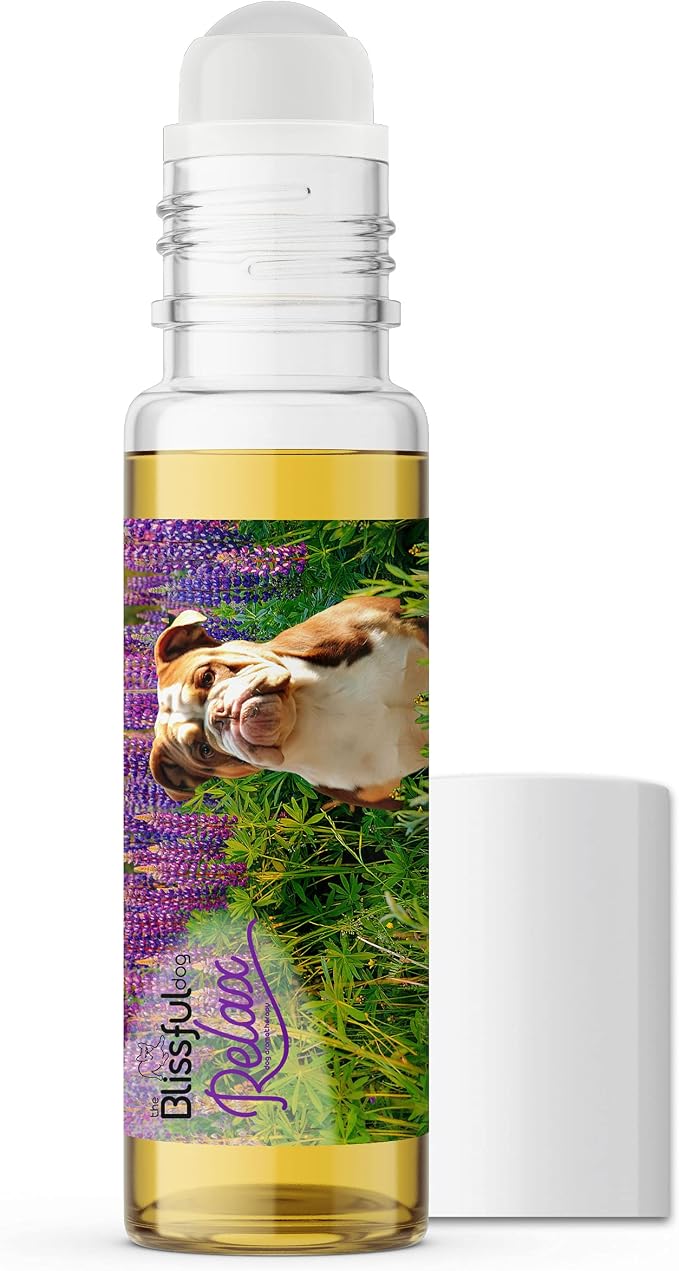 The Blissful Dog Olde English Bull Dog Relax Roll-ON Aromatherapy for Dogs - Anxiety Relief for Dogs