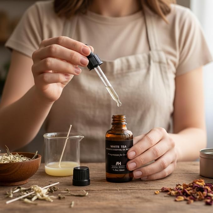 Hotel Diffuser Oil Inspired by White Tea Hotel Scent 30mL – Essential Oil Blend for Ultrasonics and Waterless Diffusers - Premium Fragrance for Home - Home Luxury Scent with Glass Bottle & Dropper