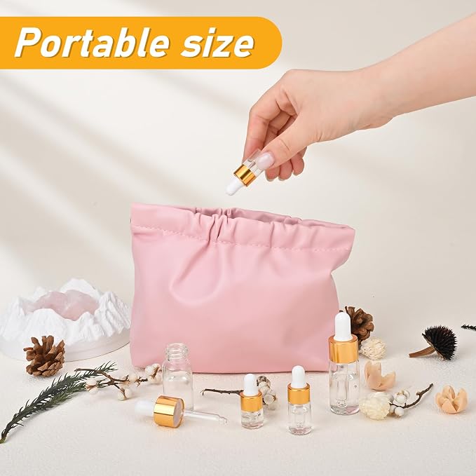 100 Pack Mini Dropper Bottle for Cuticle Oil, 2ml Small Sample Essential Oil Dropper Bottles for Travel, Clear Empty Vails for Cosmetic Perfume