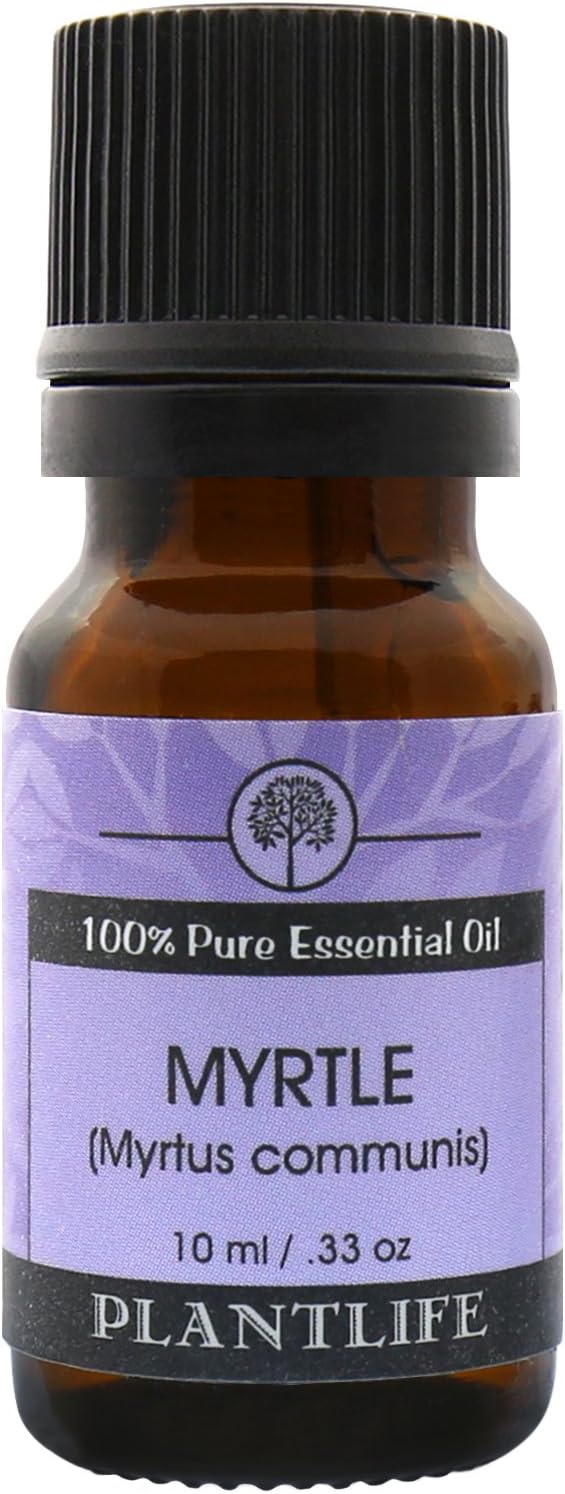 Plantlife Myrtle Aromatherapy Essential Oil - Straight from The Plant 100% Pure Therapeutic Grade - No Additives or Fillers - 10 ml