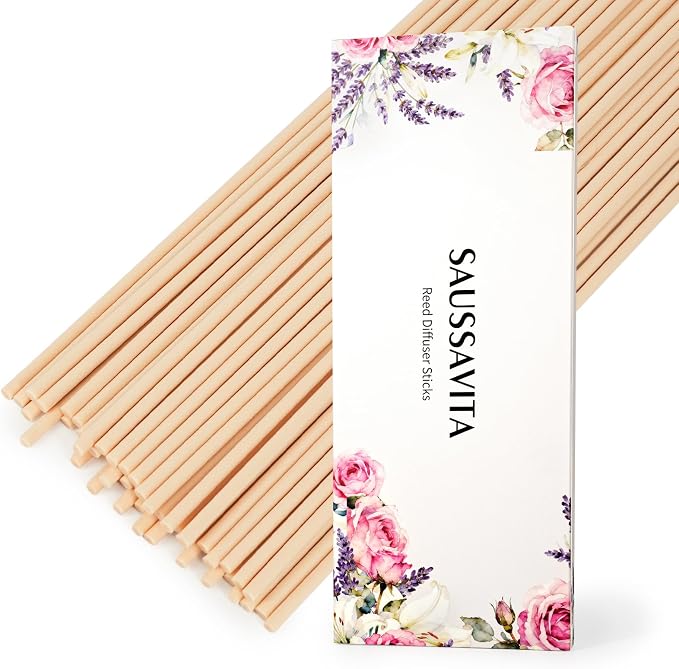 11 inch Diffuser Sticks 100 Pack, Diffuser Reeds Sticks Refill for Home and Bathroom, Diffuser Reeds Sticks for Scented Diffuser Nude