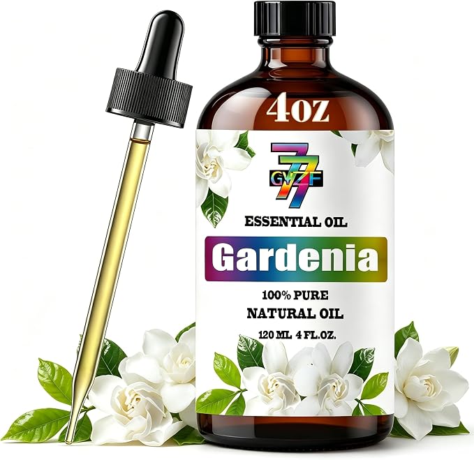 Gardenia Essential Oil, Natural Gardenia Fragrance Oil, 4 fl oz, for Diffuser, Humidifier, DIY Candle, Soap Making, Home Aroma, Gift - Gardenia Oil, GV77ZF Essential Oils