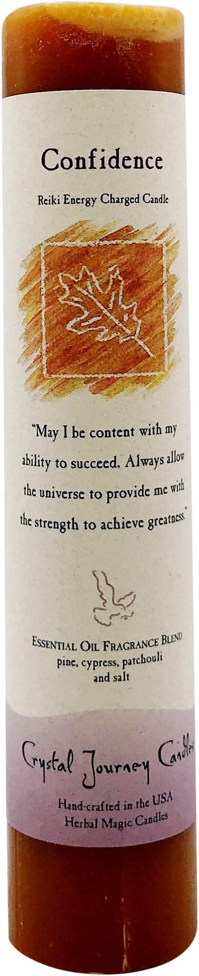 CRYSTAL JOURNEY Candle Pillar Confidence, 1 EA