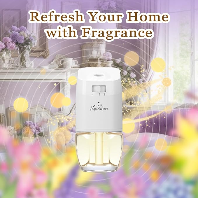 Plug In Air Freshener Refills, Summer Scents Lavender, Linen & Vanilla, 12 Pack (7.92 Fl Oz), Compatible with Air Wick & Glade, Scented Oil Refills for Home, Bathroom, Bedroom, Kitchen & Office