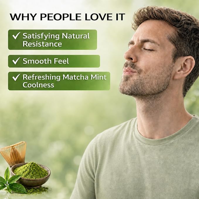 Herbal Diffuser Pen 2 Pack, Macha Green Tea & Mint Personal Aroma Stick, Portable Scent Stick with PCTG Tip & 304 Stainless Steel Tube, Pocket Fresh Aroma Pen for Office, Travel, Gym & Daily Use