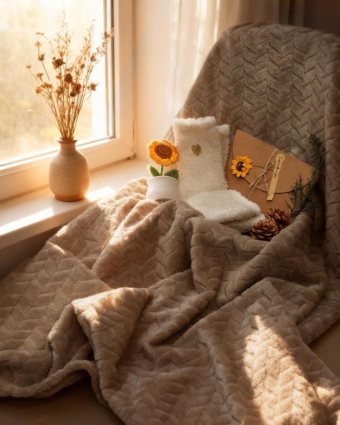 Spa Gift Baskets for Women - Birthday Gift Basket, Get Well Soon, Self Care, Relaxing Sunflower Package, 11pcs Spa Sets with Blanket, Luxury Gifts for Her Birthday Anniversary Mothers Day