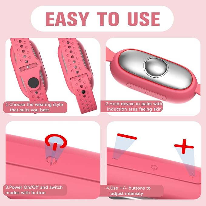 Gen2 Relaxation Device – Handheld Portable Sleep Device with Dual Mode Gentle Pulse, Wellness Tool for Calm, Focus & Better Rest, USB-C Rechargeable for Adults & Kids (Gen2 Pink)