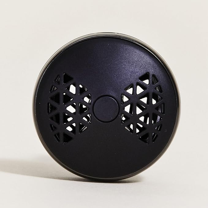 MAISON BERGER Car Diffuser, On/Off Smart Black, No Refill Included | Patented On/Off Intensity Control, Refillable Vent Clip, Holder Only, Ceramic Refill Sold Separately, Made in France