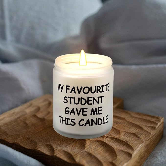 Lihome Teacher Appreciation Gifts - Funny Teacher's Day, Birthday, Thanksgiving, Christmas Gifts, Vanilla Coconut Candles