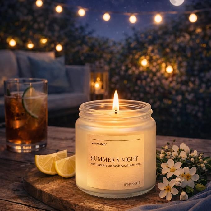 Scented Candles Gift Set, 8 Pack Soy Wax Candles for Women, Fresh Floral Summer Aromatherapy Scents for Home, Birthday, Thank You, Housewarming Gifts