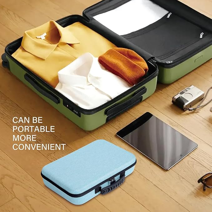 Essential Oils Carrying Case Holds 60 Bottles with Detachable Pad, Sky Blue