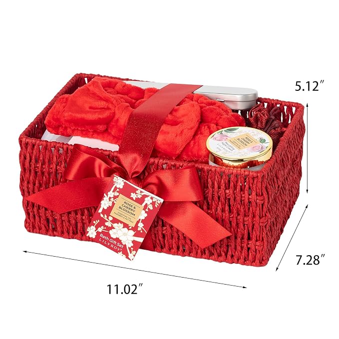 27 Pcs Spa Gifts Basket Set, Spa Kit Bath Set, Skin Care Gift Set for Women