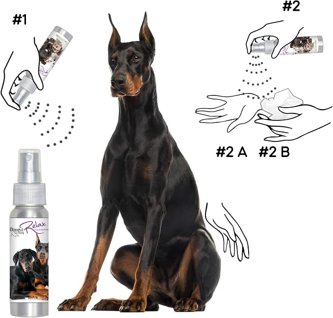 The Blissful Dog Doberman Pinscher Relax Dog Aromatherapy Spray for Your Dog's Anxiety