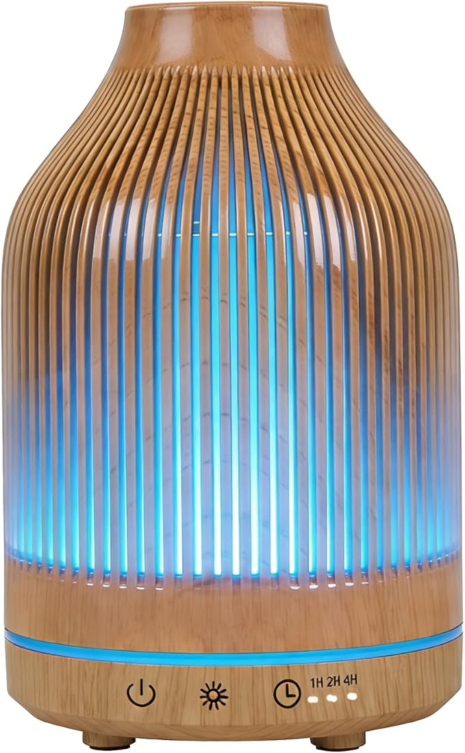 Diffuserlove Essential Oil Diffuser,150ML Small Aroma Humidifier with 1H/2H/4H Timer,Cool Mist & 7 Colors Night Light,Decor Diffuser Ready Gift for Home Office Bedroom