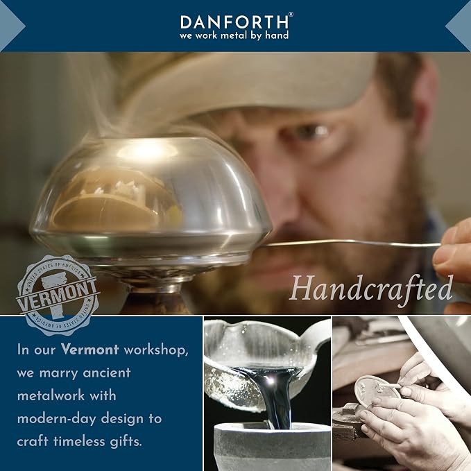 DANFORTH Pewter Candle Snuffer – Acorn and Oak Leaf Design - Handcrafted Pewter Candle Extinguisher – 5 3/8” Long, Made in USA