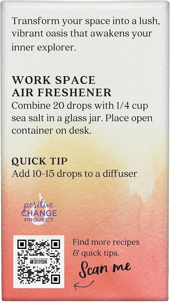 Aura Cacia Paradise Essential Oil Blend, Boxed 0.25 Fl. oz. - Light Aroma, No Synthetic Fragrances