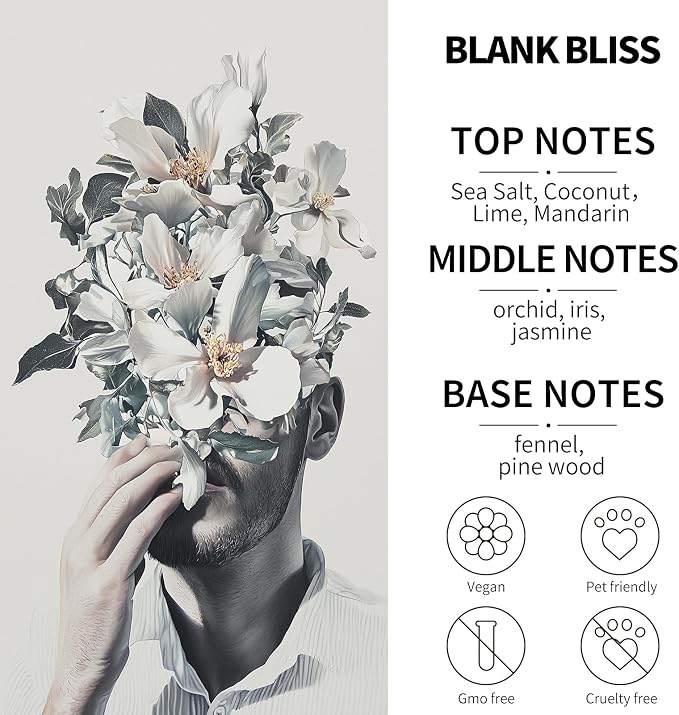 2- Pack Blank Bliss Car Air Freshener Hanging Long Lasting Car Scent Essential Oil Diffuser Car Perfume Inspired Fragrances for Women by VUTOLLOSA