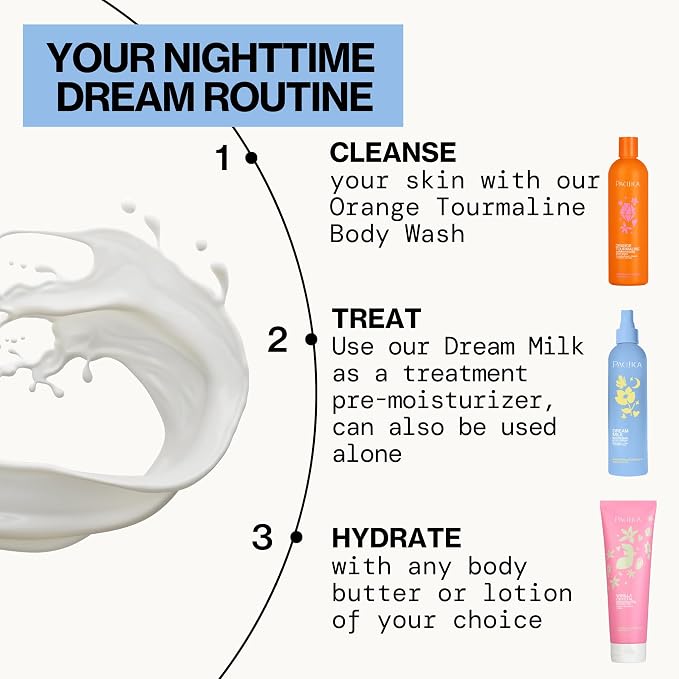 Pacifica Dream Milk Magnesium Spray for Sleep & Relaxation - Natural Magnesium Body Mist Infused with Lavender, Chamomile & Essential Oils, Vegan & Cruelty-Free, Clean Beauty, 8 fl oz