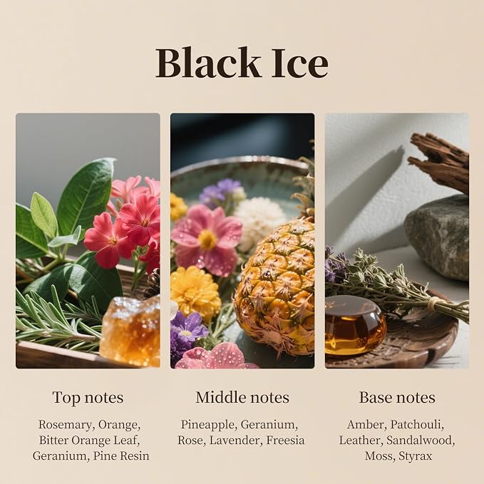 Black Ice Aroma Diffuser Refill,Essential Oils,Home Luxury Scent,Large Capacity Diffuser Fragrance Oil with Plastic Bigger Bottle,Ideal for Office/Hotel/Car 500ml(16.9fl oz)
