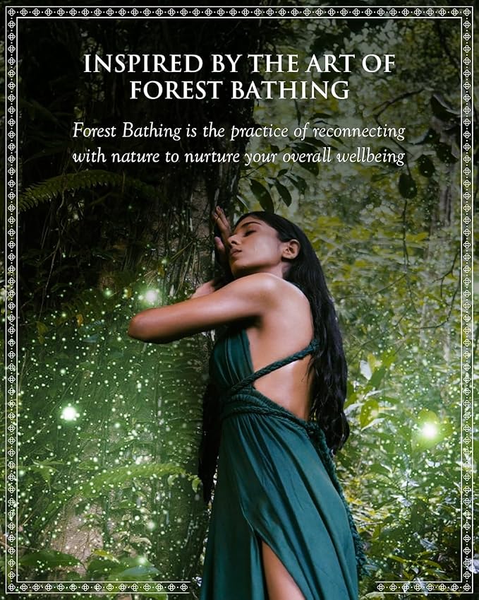 Spa Ceylon ForestVeda Calming Discovery Set - 4-Piece Ayurveda Bath & Body Gift Set with Plant Botanicals, Eucalyptus, Cedarwood & Moringa - Body Cleanser, Body Elixir, Body Cream & Pillow Mist