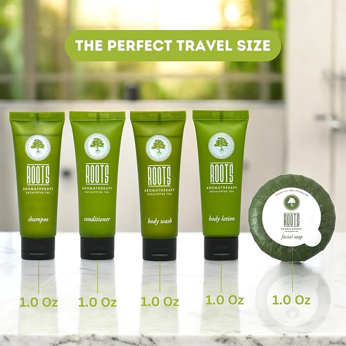 150 Piece Hotel Toiletries Bulk Set for Airbnb Hosts, Travel Size Shampoo Conditioner Body Wash Lotion & Bar Soap, Guest Bathroom Essentials