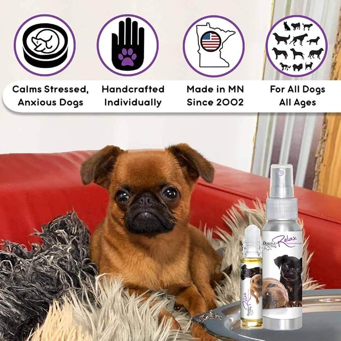 The Blissful Dog Brussels Griffon Relax Dog Aromatherapy Spray for Your Dog's Anxiety