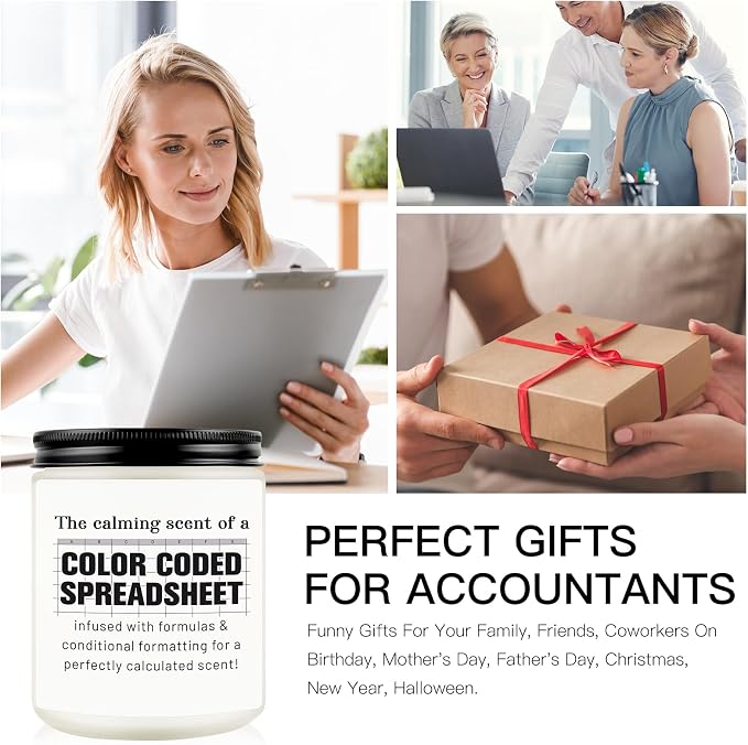 Funny Gifts for Accountant, Christmas Birthday Gift for Coworkers, Data Analyst, Marketing Specialist, Excel Spreadsheet, Accounting Gift, Boss Christmas Thanksgiving Gifts for Women