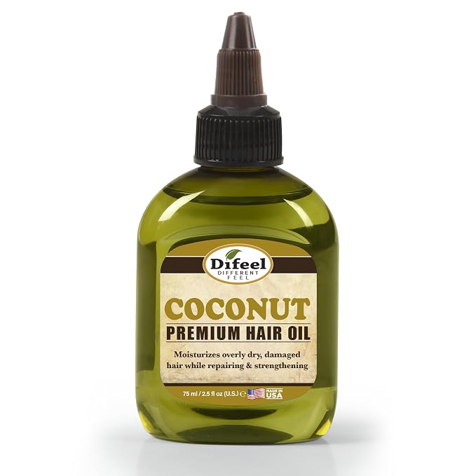 Difeel Premium Deep Conditioning Coconut Hair Oil 2.5 ounce