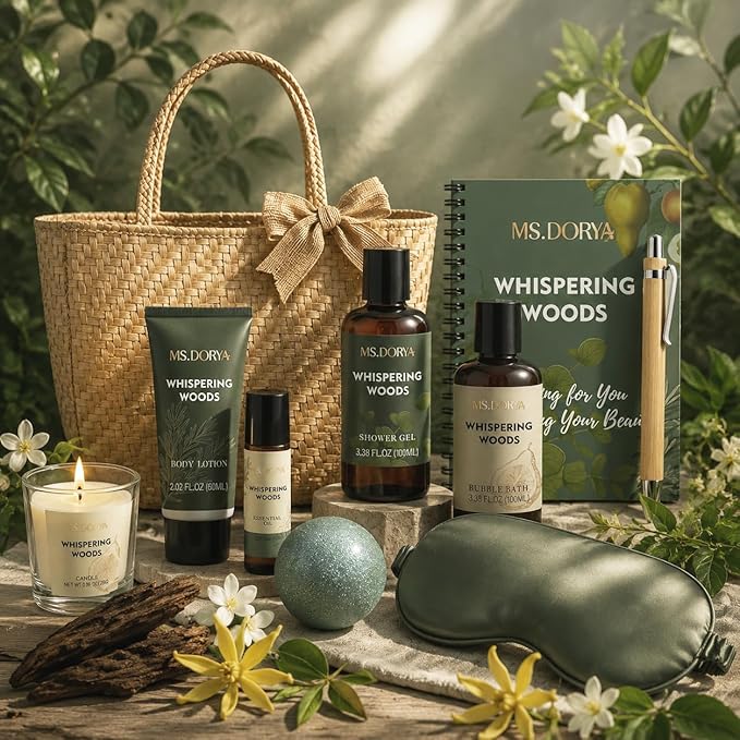 Birthday Spa Gift Baskets for Her Skin Care Kit for Women 10 Pcs | Home Skin Care Sets, Anniversary Gift, Birthday Day Gift for Her