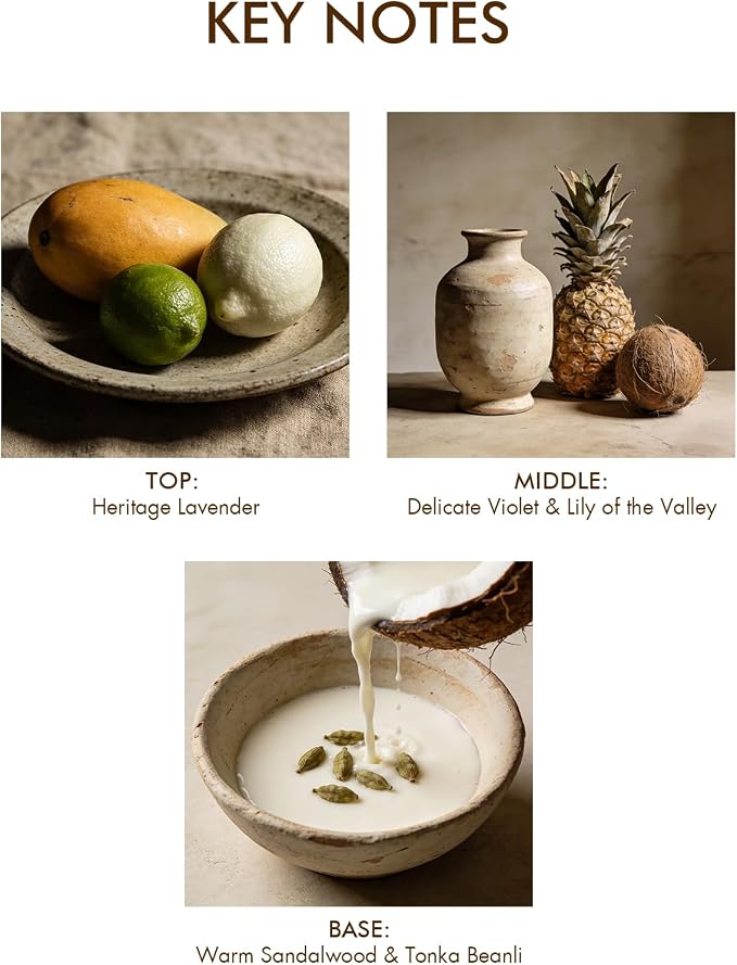 Natural Amor Coconut Reed Diffuser Set, 3.38 fl oz Scented Diffuser with Sticks Home Fragrance Reed Diffuser for Bathroom Shelf Bedroom Living Room